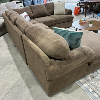 Brown Chaise Sectional