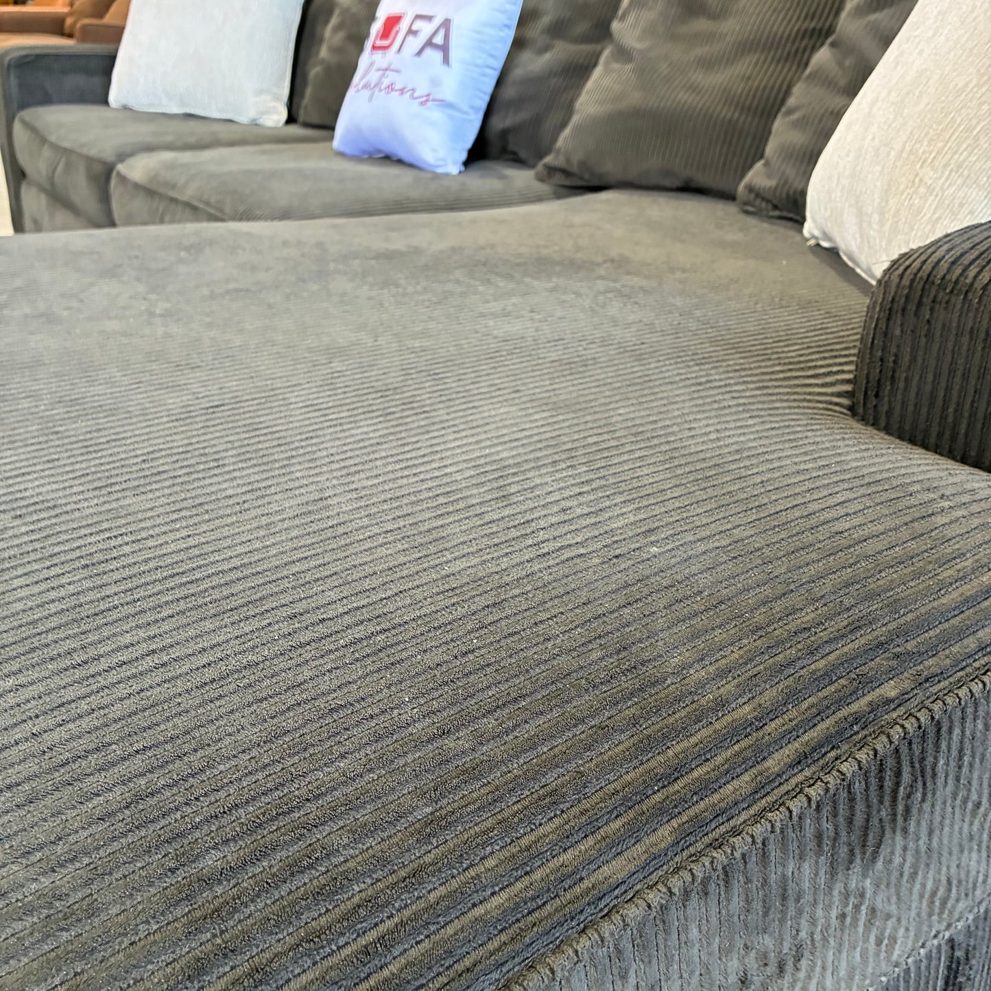 Dark Chaise Sectional Sofa