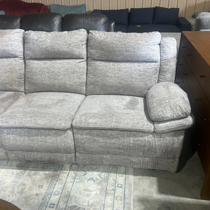 Light Gray Electric Reclining Sofa Set