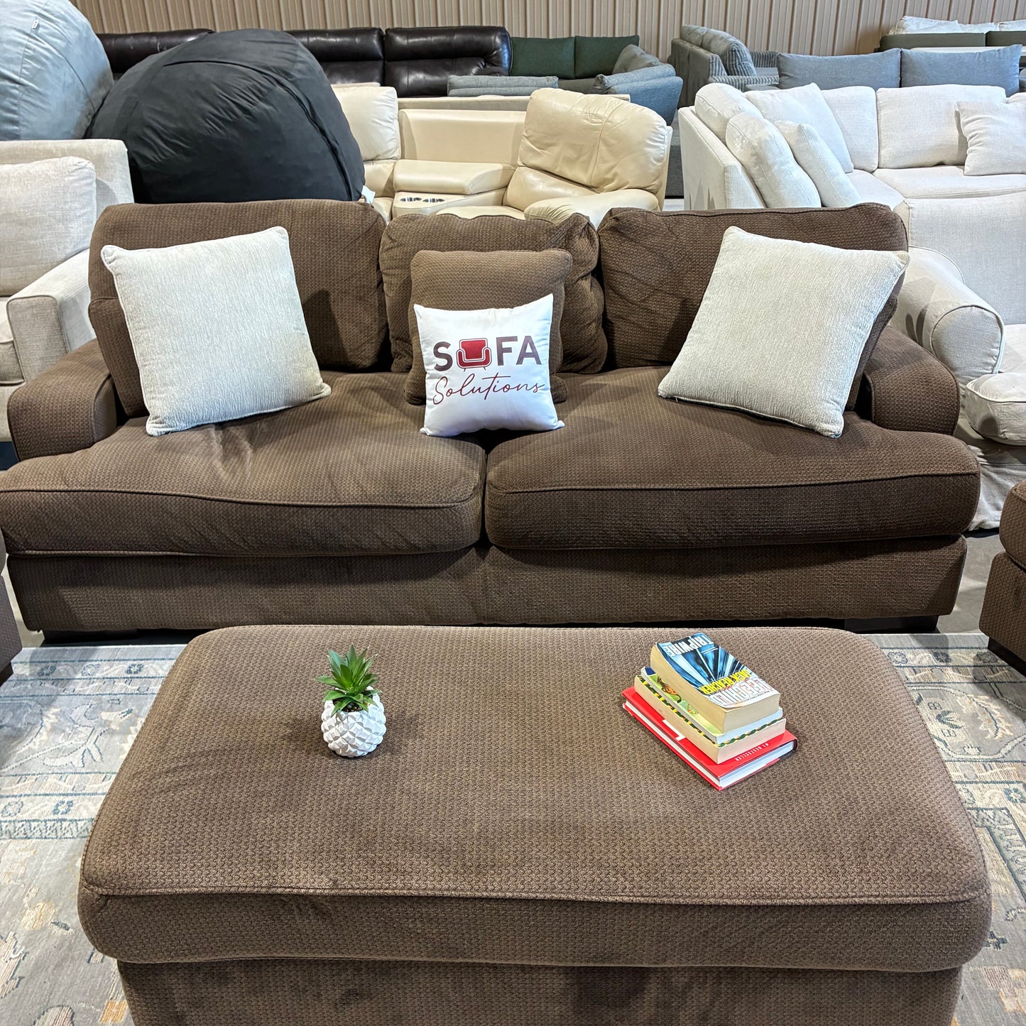 Brown Living Room Dogs Set