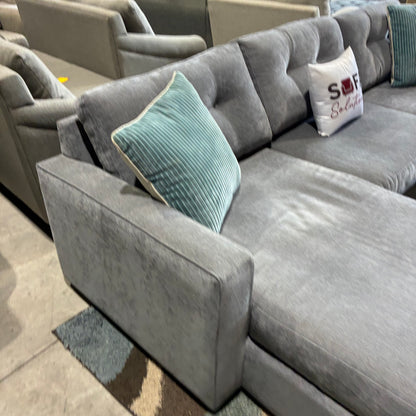 Gray Double Chaise Sectiomal