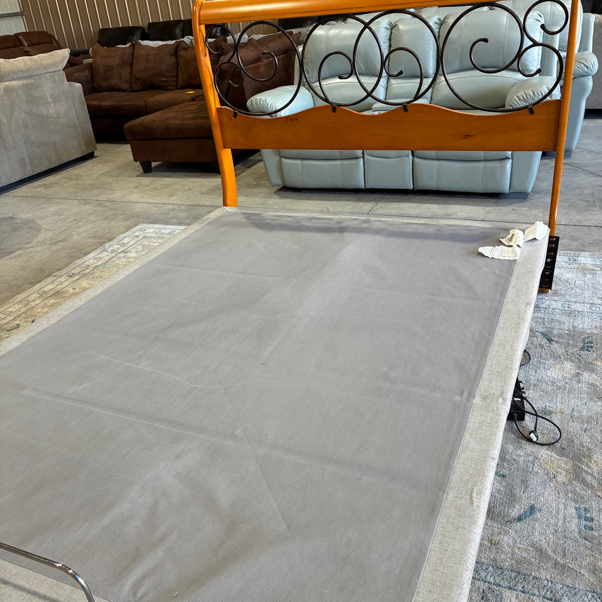 Temper Pedic Mattress & Adjustable Massage Frame