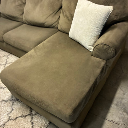 Brown Sectional & Chaise by Ashley