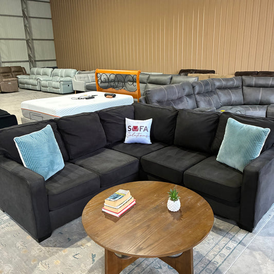 Charcoal Gray Corner Sectional