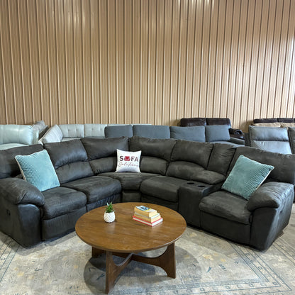 Charcoal Reclining Corner Sectional