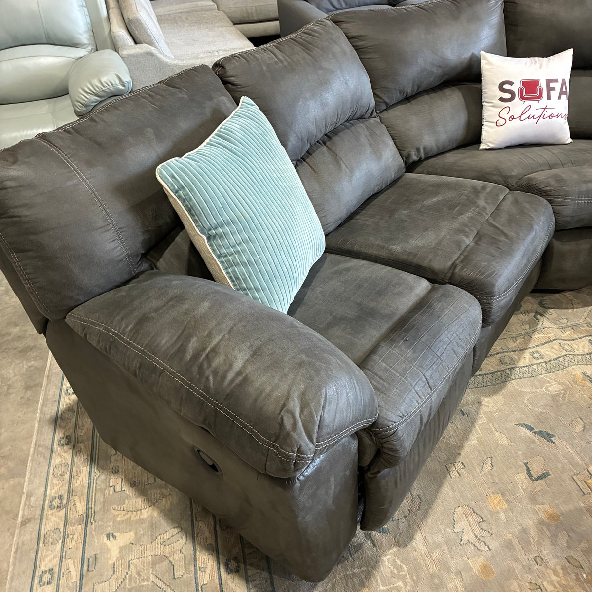 Charcoal Reclining Corner Sectional
