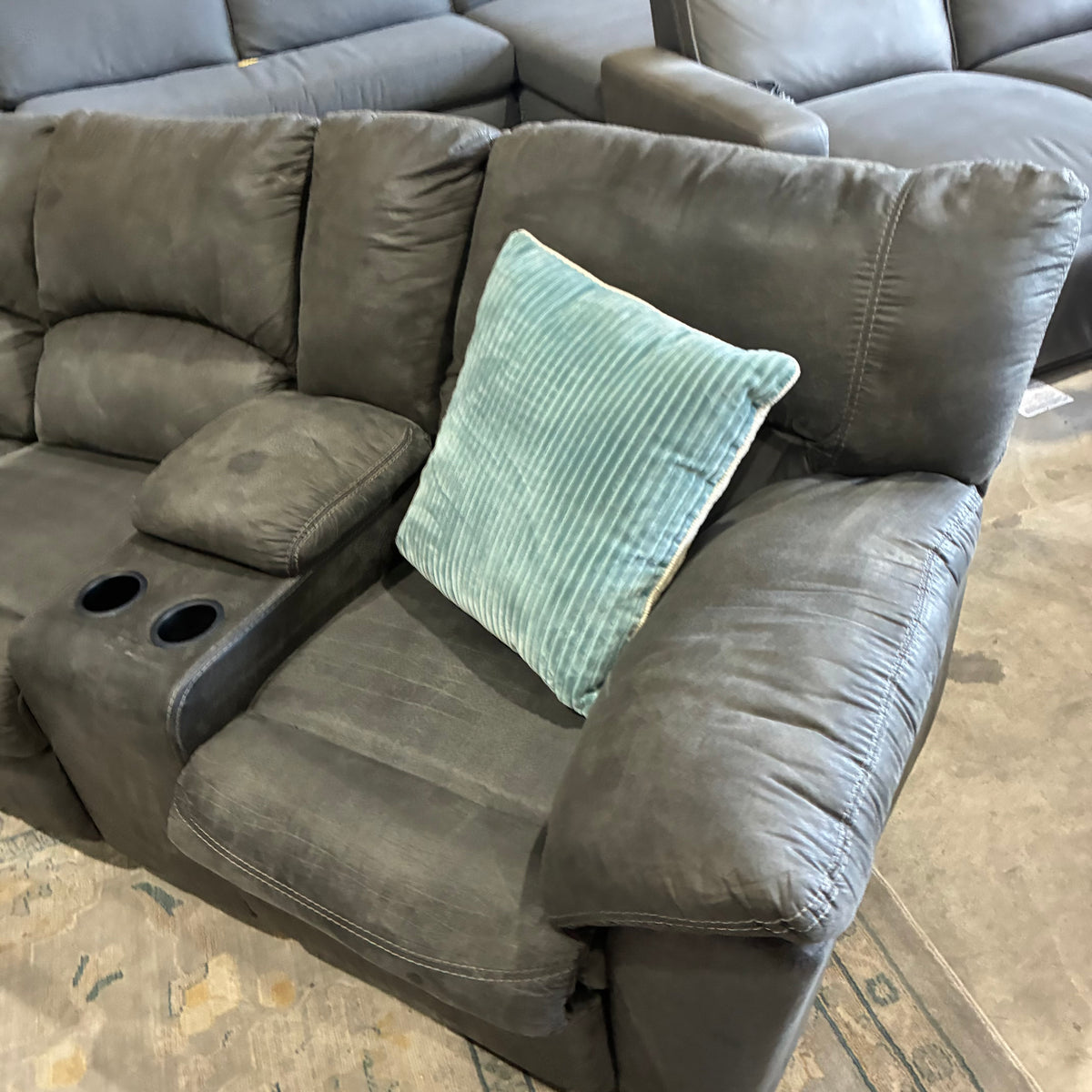 Charcoal Reclining Corner Sectional