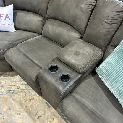 Charcoal Reclining Corner Sectional