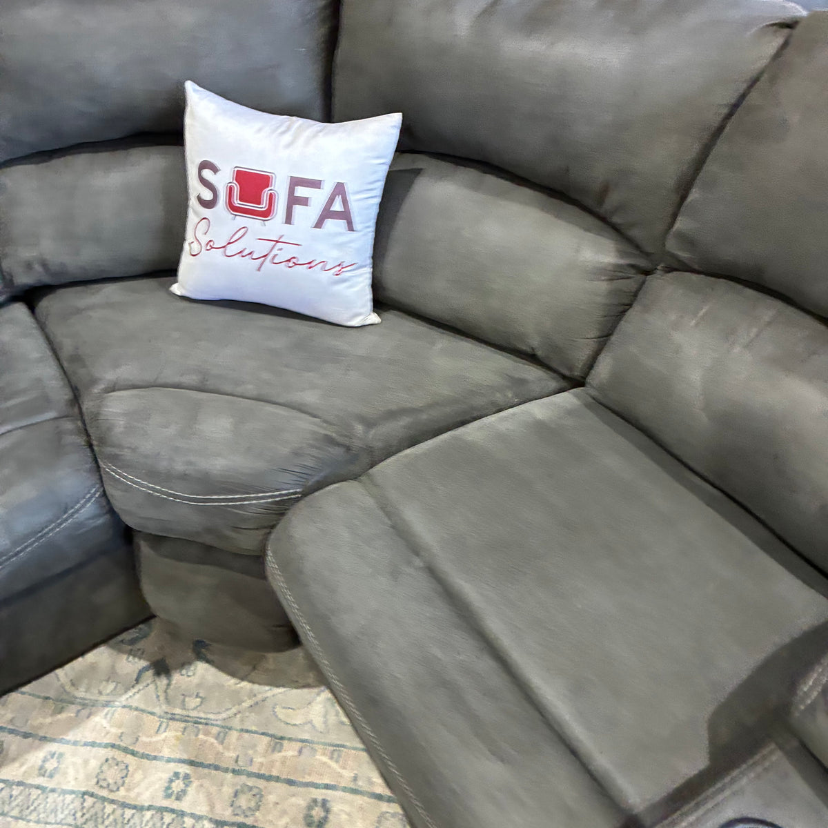 Charcoal Reclining Corner Sectional