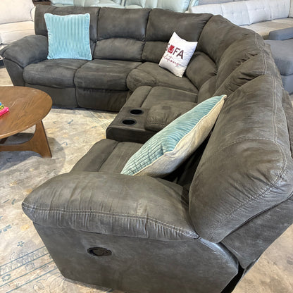 Charcoal Reclining Corner Sectional