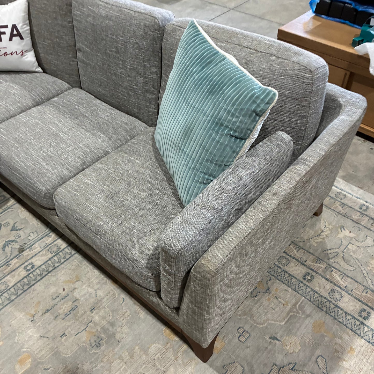 MCM Gray Corner Sectional