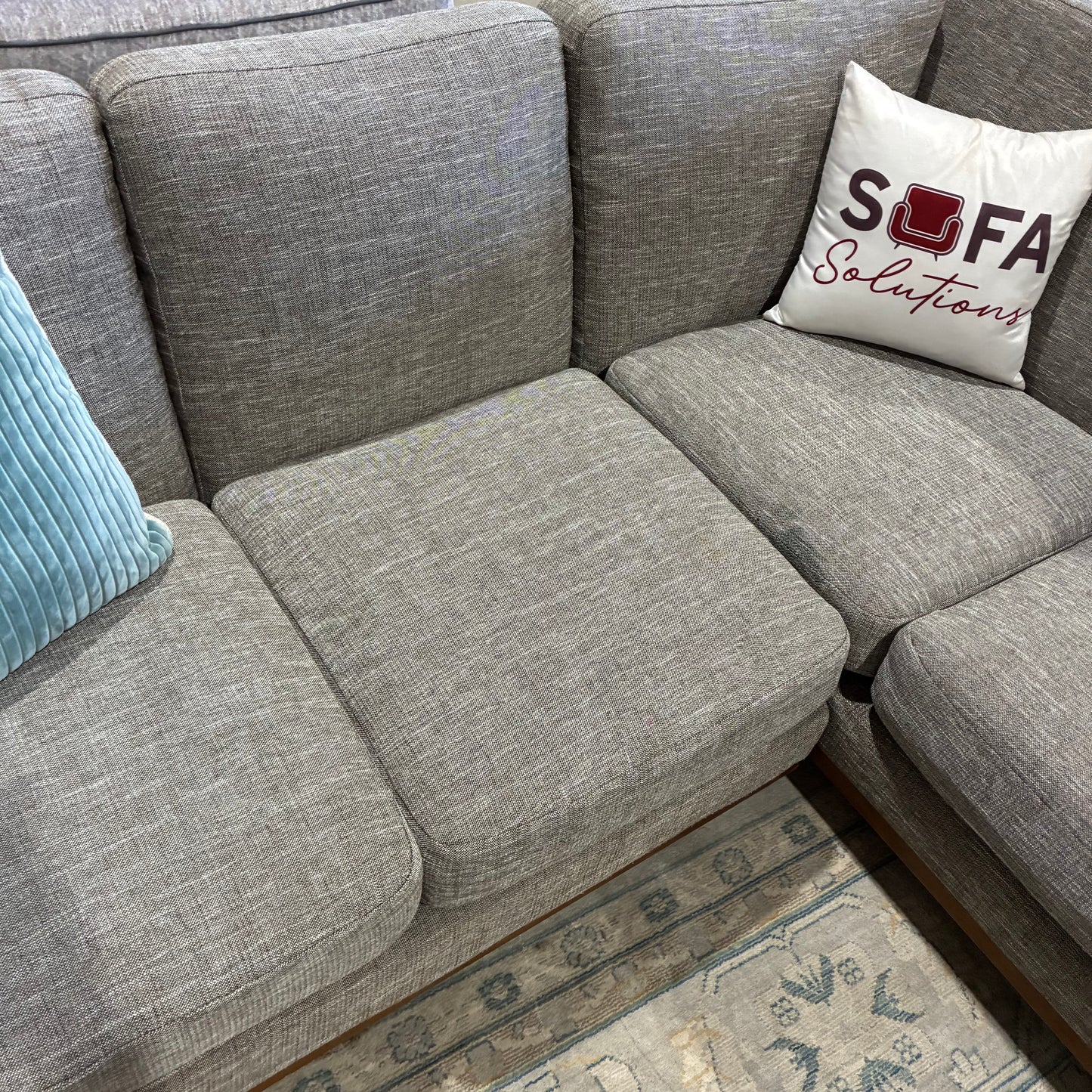 MCM Gray Corner Sectional