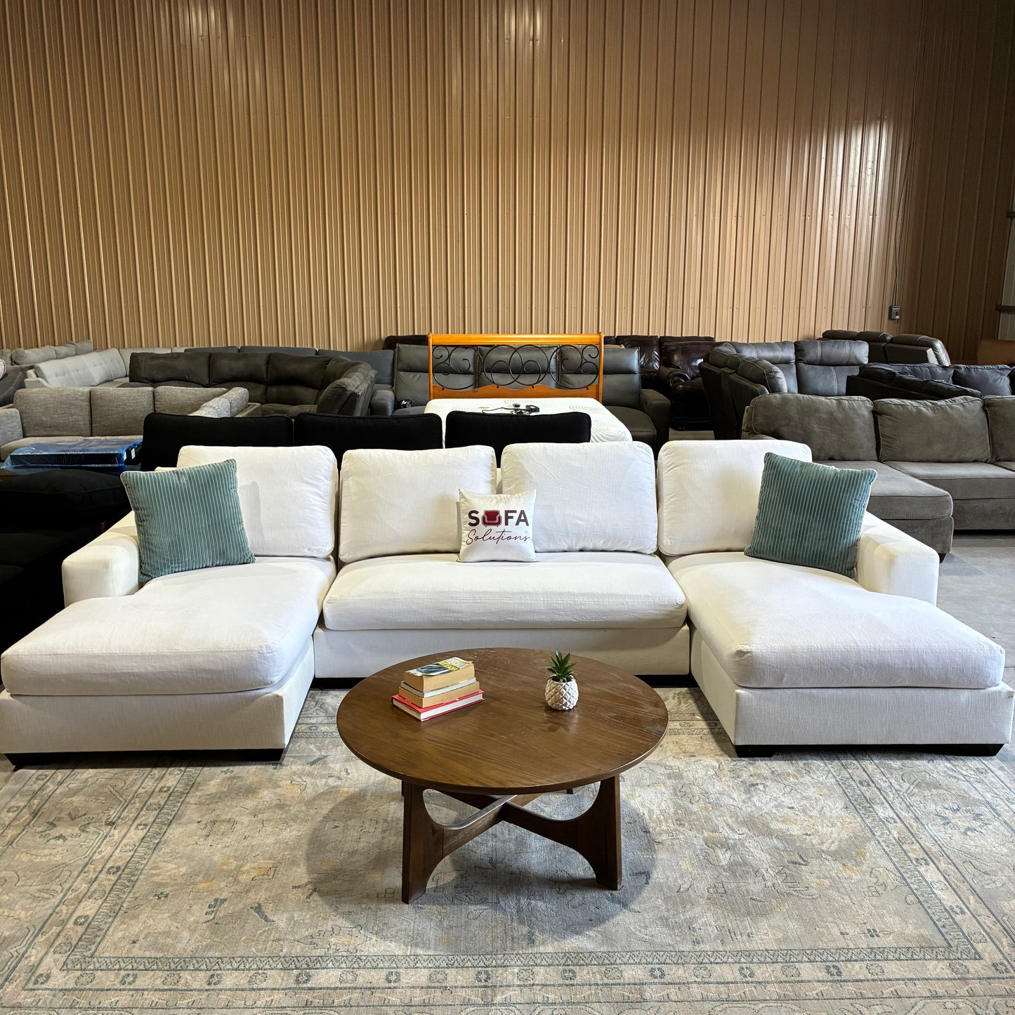 Pottery Barn White U Chaise Sectional