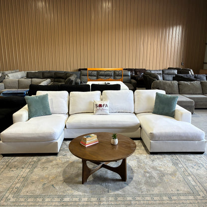 Pottery Barn White U Chaise Sectional
