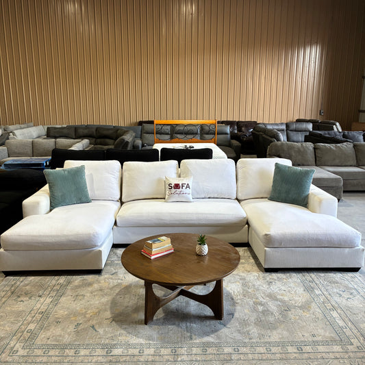 Pottery Barn White U Chaise Sectional