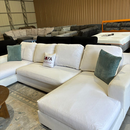 Pottery Barn White U Chaise Sectional