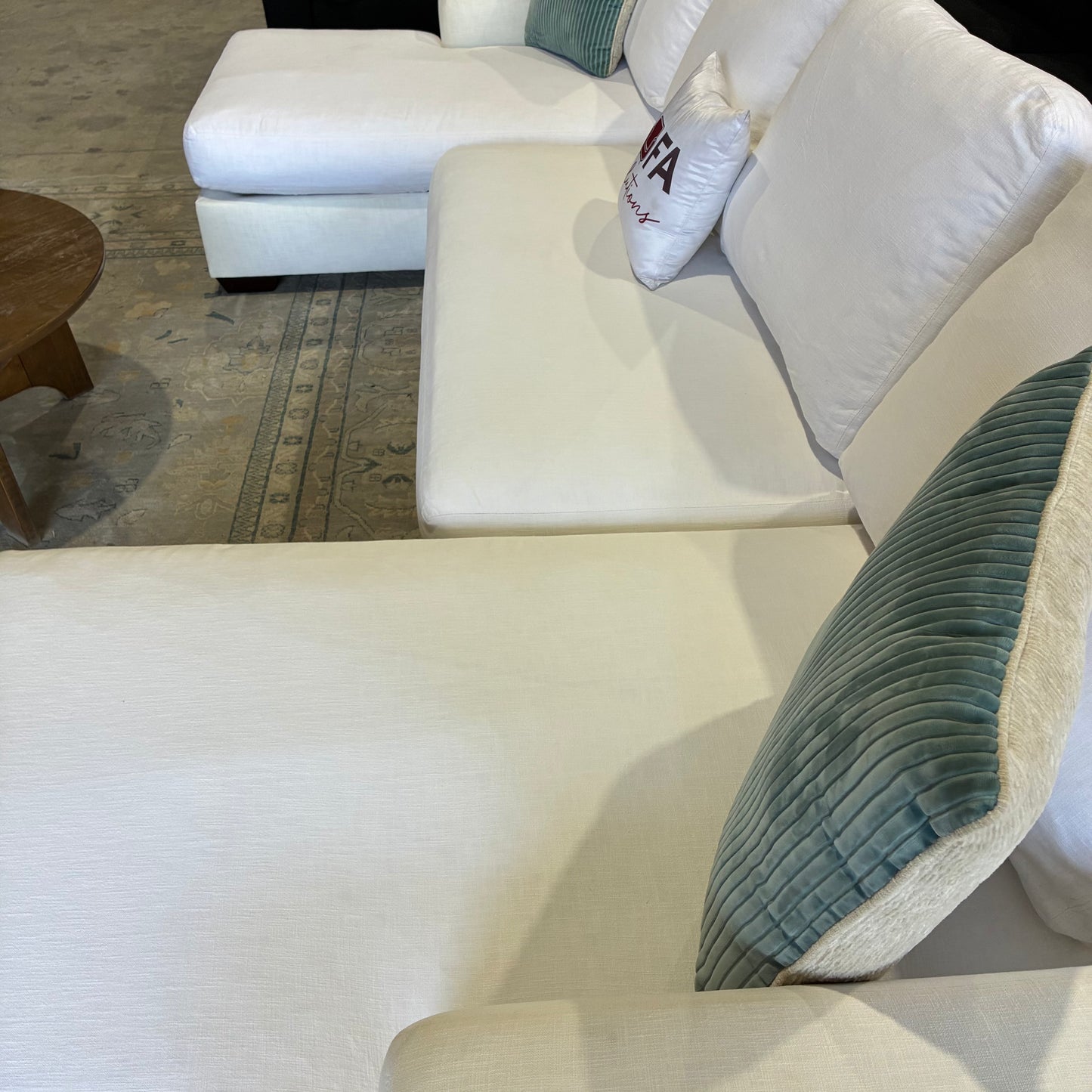 Pottery Barn White U Chaise Sectional